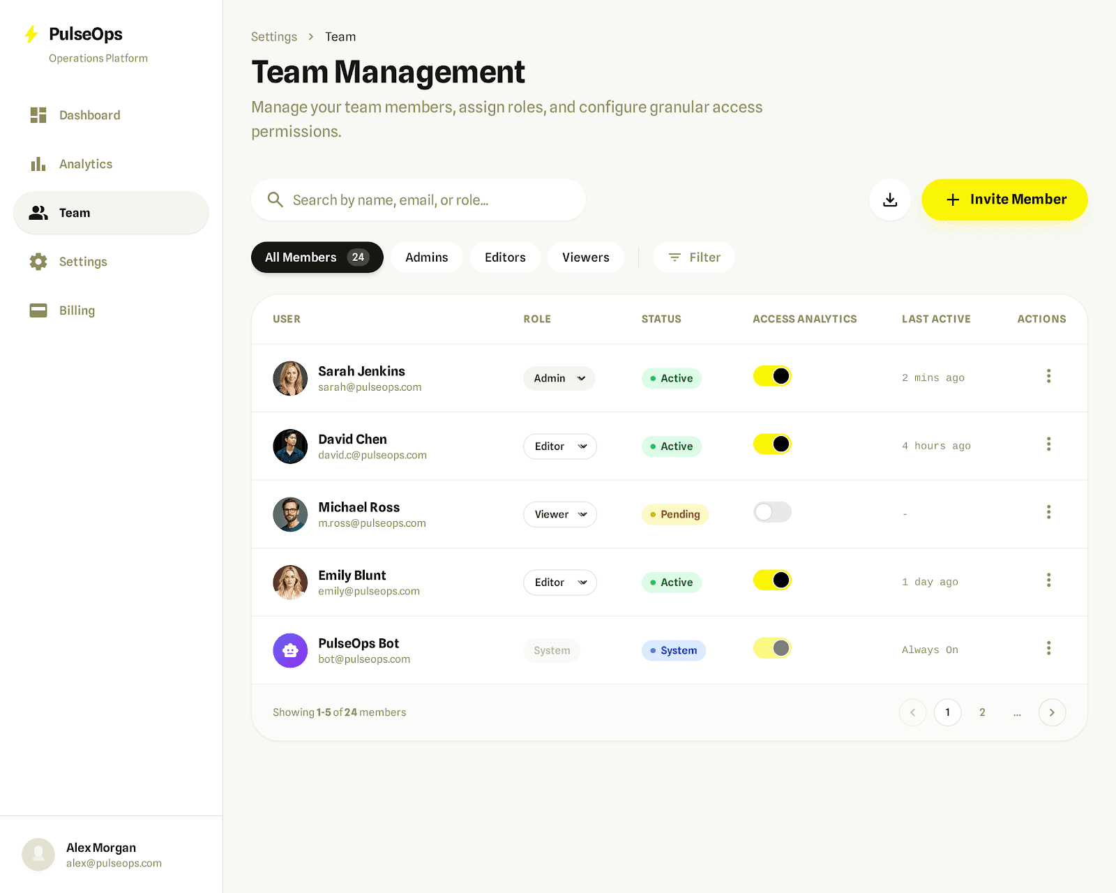 AI Automation Tool - Team & Role Management
